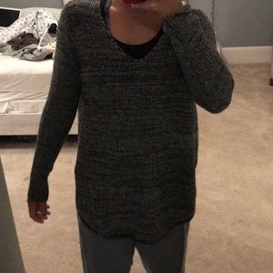 Black and grey sweater